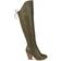 Journee Collection Spritz Faux Leather Wide Calf - Olive