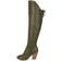 Journee Collection Spritz Faux Leather Wide Calf - Olive