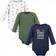 Hudson Cotton Long-Sleeve Bodysuits 3-Pack - Dinosaur Explorer (10125030)