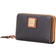 Dooney & Bourke Pebble Grain Large Zip Around Credit Card Case - Black