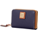 Dooney & Bourke Pebble Grain Large Zip Around Credit Card Case - Midnight Blue