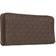 Michael Kors Large Logo Continental Wallet - Brown