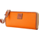 Dooney & Bourke Pebble Grain Zip Clutch Wristlet - Clementine