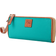 Dooney & Bourke Pebble Grain Zip Clutch Wristlet - Spearmint