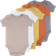 Organic Cotton Bodysuit 5-pack - Tan