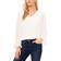 Vince Camuto Clip Dot Smocked Cuff Top - New Ivory