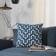Safavieh Chauncy Complete Decoration Pillows White, Blue (50.8x50.8cm)