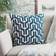 Safavieh Chauncy Complete Decoration Pillows White, Blue (50.8x50.8cm)