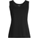 Misook Double Scoop Neck Knit Tank Top - Black