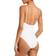 Jonathan Simkhai Noa Belted Underwire One Piece Swimsuit - White