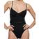 Jonathan Simkhai Noa Belted Underwire One Piece Swimsuit - Black