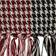 Design Imports Houndstooth Blankets Red, Black (152.4x127cm)