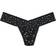 Hanky Panky Cross Dyed Leopard Low Rise Thong - Black/Praline