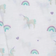 Lulujo Rainbows and Unicorns Swaddle Blanket