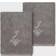 Linum Home Textiles Monogrammed J Guest Towel Gray (33.02x33.02cm)