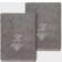 Linum Home Textiles Monogrammed K Guest Towel Gray (33.02x33.02cm)