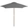 vidaXL Parasol ed træstang 313762 270cm