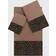 Linum Home Textiles Spots Embellished Bath Towel Brown (137.2x68.6cm)