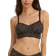 Hanky Panky Cross Dyed Leopard V-Neck Retro Bralette - Black/Praline