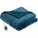 Beautyrest Heated Microlight to Berber Blankets Blue (177.8x152.4cm)