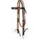 Weaver Turq Cross Floral Tool Headstall Average - ‎Light Oiled