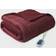 Beautyrest Berber Microlight Heated Blankets Red (177.8x152.4)