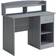 Techni Mobili Hutch Grey Writing Desk 47.6x104.1cm