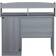 Techni Mobili Hutch Grey Writing Desk 18.8x41"