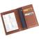 Royce RFID Blocking Vaccine Card Passport Wallet - Tan