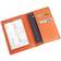 Royce RFID Blocking Vaccine Card Passport Wallet - Orange