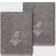 Linum Home Textiles Monogrammed M Guest Towel Gray (33.02x33.02cm)