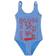Ganni Graphic Logo One Piece Swimsuit - Azure Blue