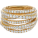 David Yurman Pavé Crossover Ring - Gold/Diamonds