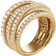 David Yurman Pavé Crossover Ring - Gold/Diamonds