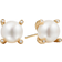 David Yurman Cable Stud Earrings - Gold/Pearls/Diamonds