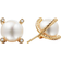 David Yurman Cable Stud Earrings - Gold/Pearls/Diamonds