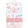 Hudson Cotton Flannel Receiving Blankets 4-pack Pastel Butterfly