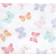 Hudson Cotton Flannel Receiving Blankets 4-pack Pastel Butterfly