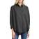 French Connection Rhodes Oversize V-Neck Poplin Shirt - Black