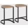 Lumisource Industrial Demi 2-Pack Bar Stool 24" 2