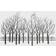 LuxenHome Metal Field of Trees Wall Decor Decorative Item