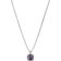 David Yurman Petite Chatelaine Pavé Bezel Pendant Necklace - Silver/Amethyst/Diamonds