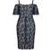 City Chic Lace Whisper Dress - Navy