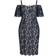 City Chic Lace Whisper Dress - Navy