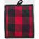 DII Buffalo Pot Holder Black, Red (21.59x20.32)