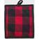 DII Buffalo Pot Holders Black, Red (21.59x20.32cm)