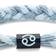 Rastaclat Cancer Braided Bracelet - Blue/White