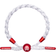 Rastaclat Fangs Braided Bracelet - White/Red