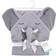 Hudson Animal Face Hooded Towel Tusk Elephant