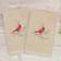 Linum Home Textiles Christmas Cardinal Guest Towel Beige (76.2x40.64cm)